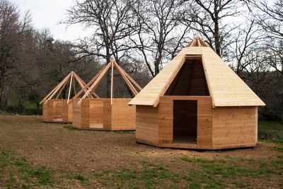 Construction des cabanes en bois - Raulhac